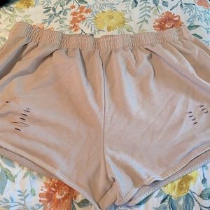 Blush pink shorts
